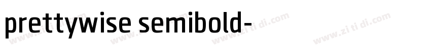 prettywise semibold字体转换
